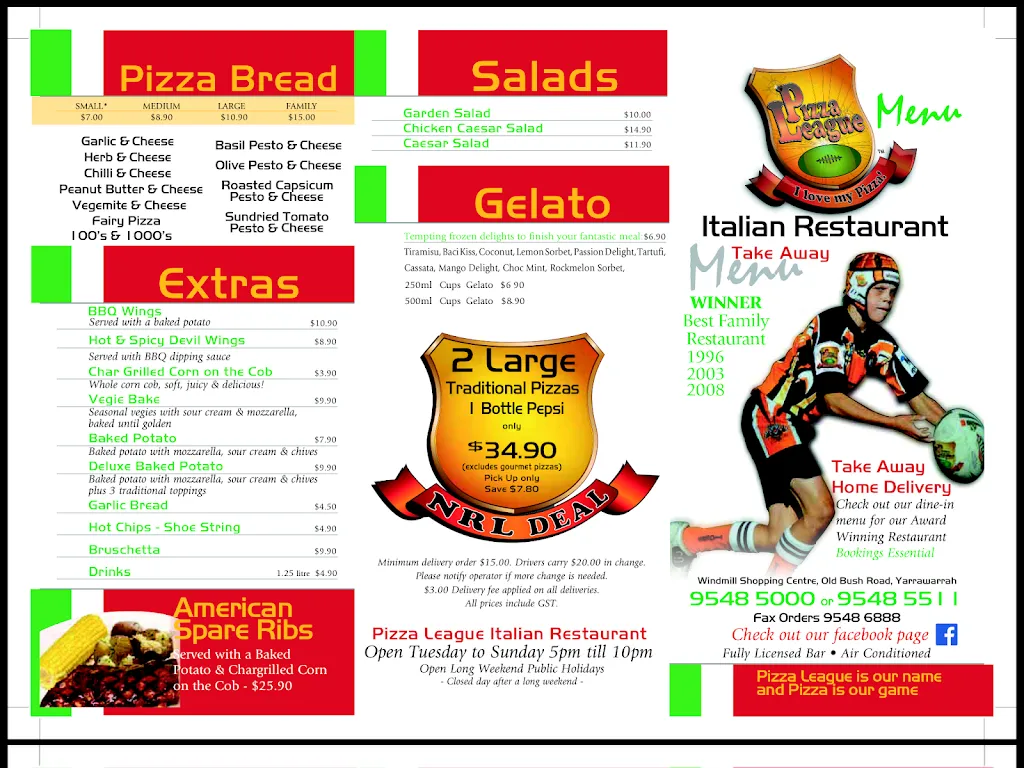 Menu_Pizza League_Grays Point_image_old_2