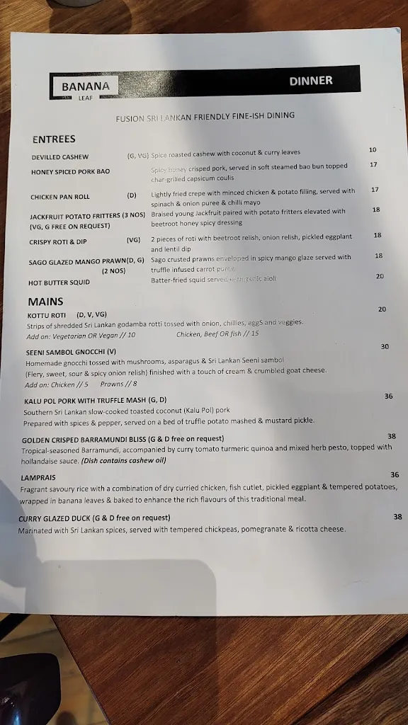 Banana Leaf Restaurant restaurant in Gungahlin