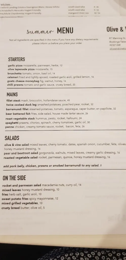 Menu_Olive & Vine_Jamberoo_image_old_2