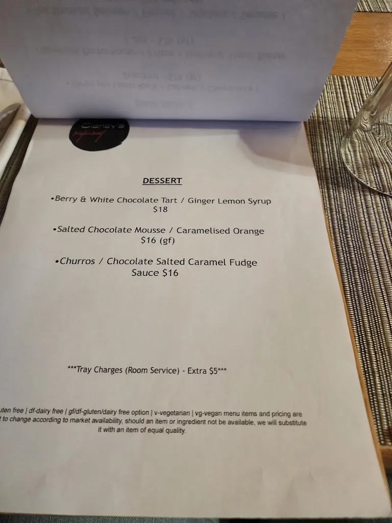 Menu_Clancy's Restaurant_Kapooka_image_old_3