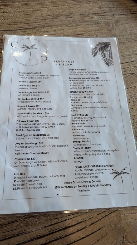 Cantik Place_Kiama Downs_menu_imagen_1