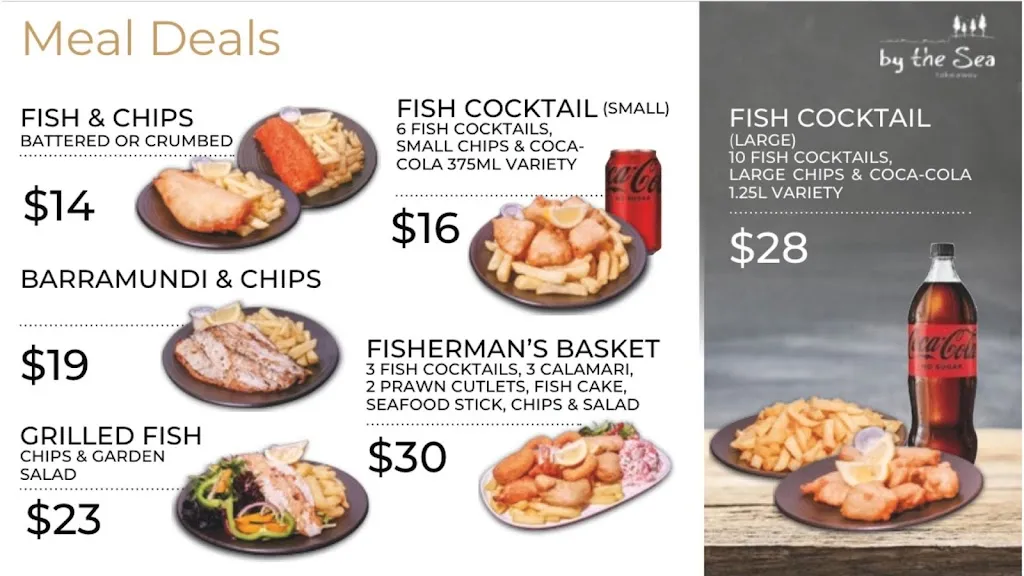 By The Sea Fish n Chips & Burgers restaurant in Kiama Downs