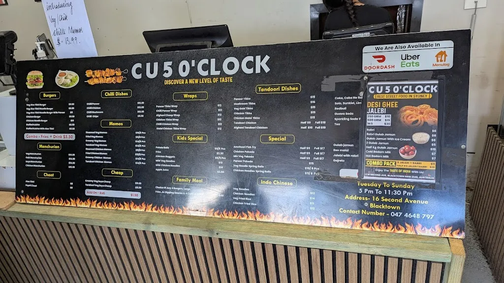 Menu_CU5O'CLOCK_Kings Langley_image_old_2