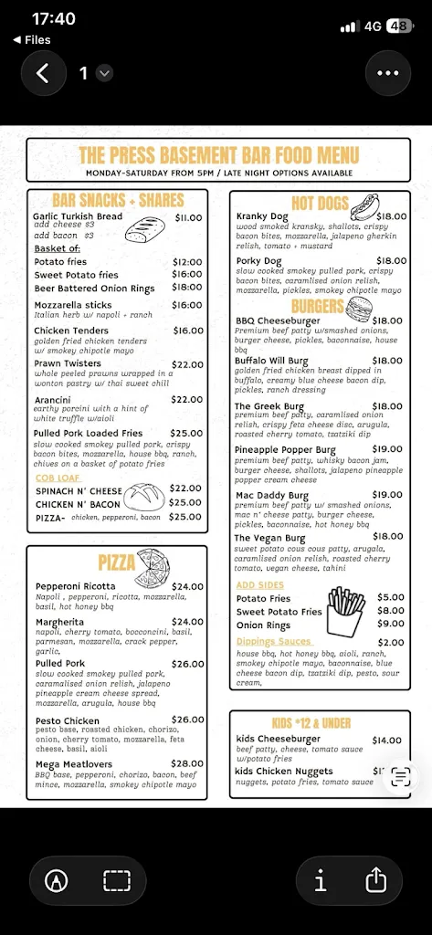 Dragon Palace_Kootingal_menu_bild_1