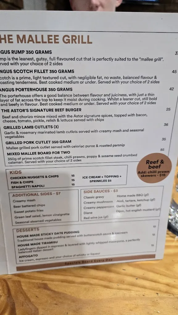 Menu_Astor Bar & Grill_Lake Albert_image_old_2