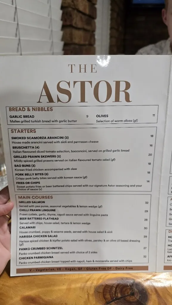 Menu_Astor Bar & Grill_Lake Albert_image_old_3