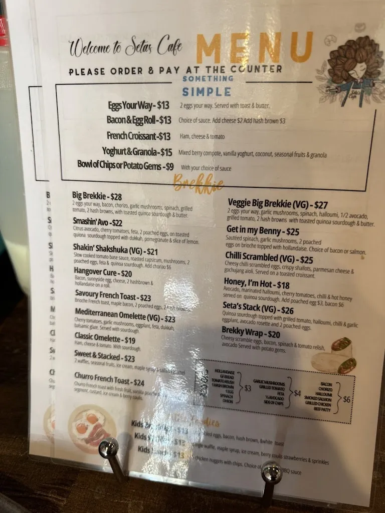 Menu_Seta's Cafe_Leumeah_image_old_2