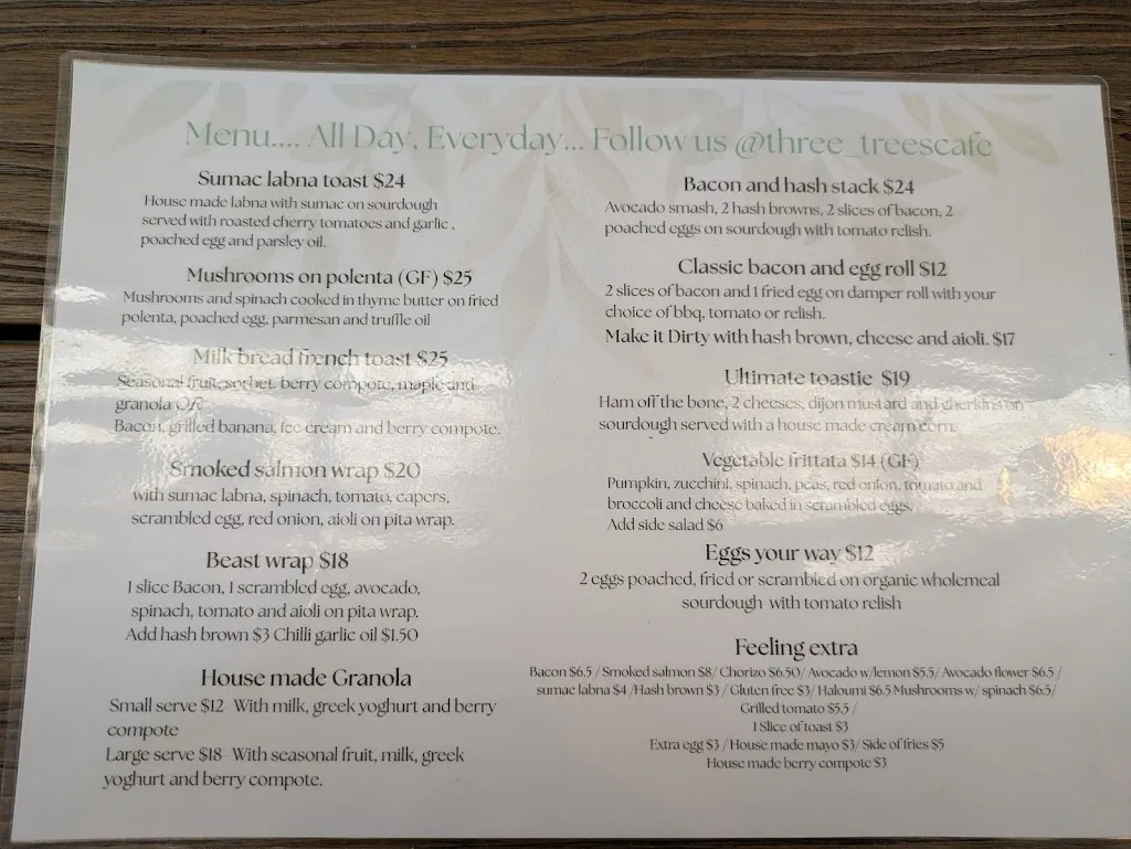 Menu_Three Trees Cafe_Liverpool_image_old_3