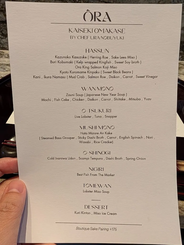Ora Restaurant_Mascot_menu_bild_1