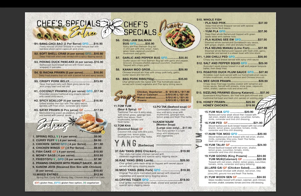 Menu_Georges On Argyle_Menangle_image_old_1