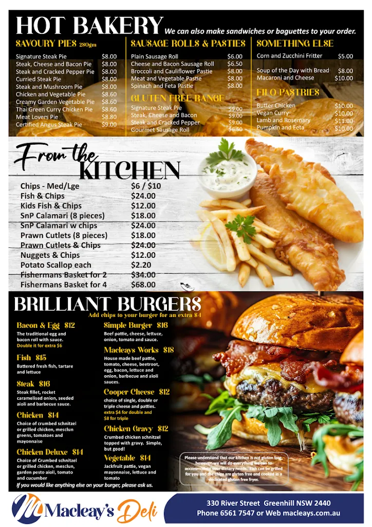 Macleay's Deli_Nambucca_menu_bild_1