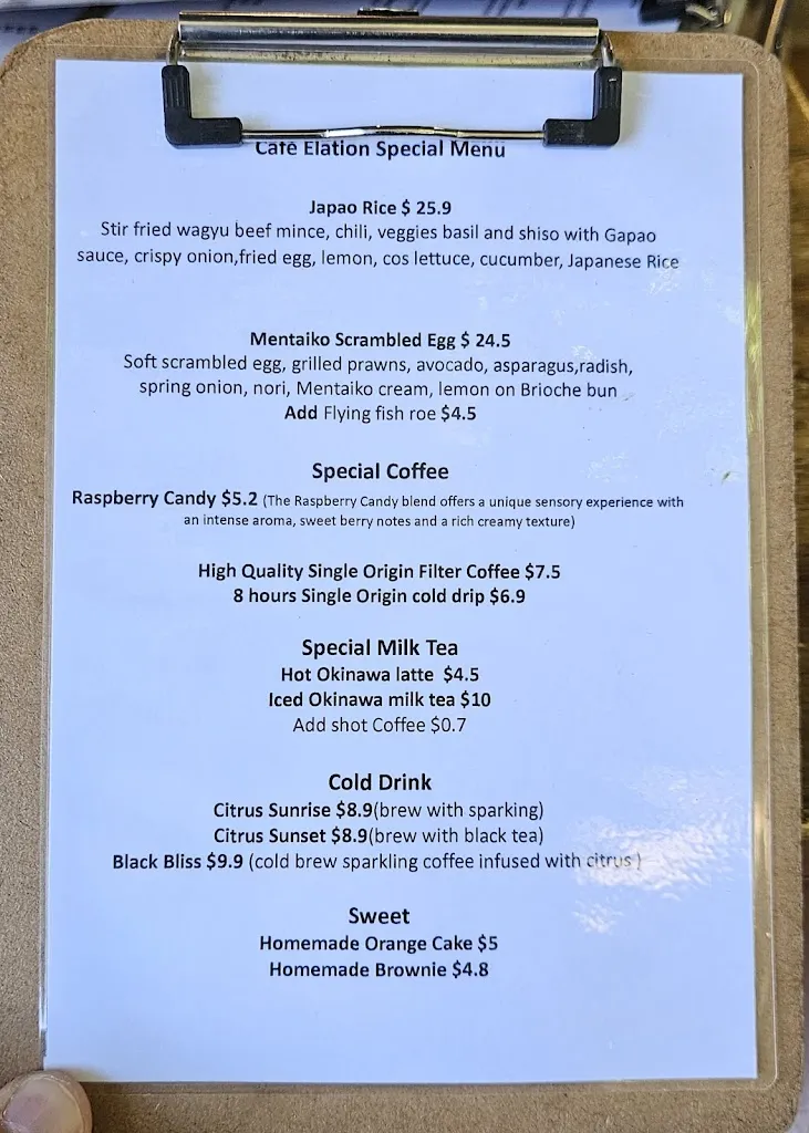 Menu_Cafe Elation_Latham_image_old_2