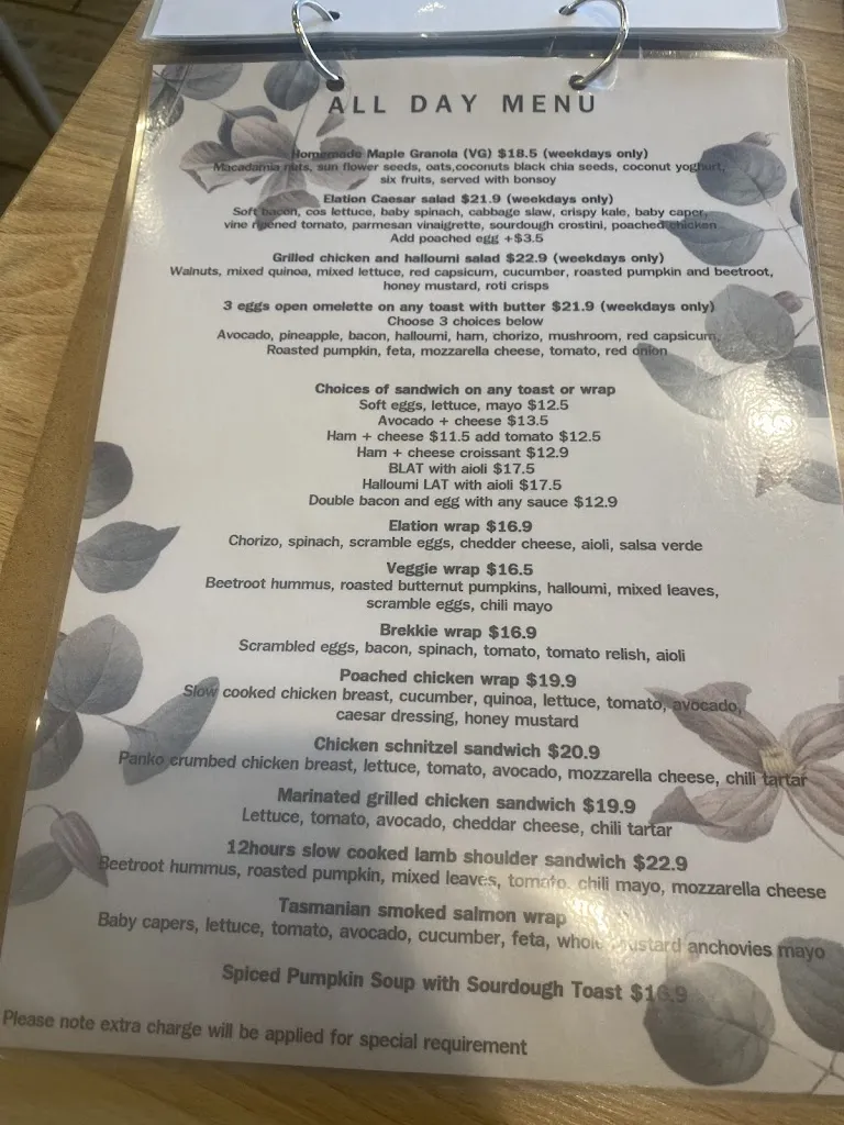 Menu_Cafe Elation_Latham_image_old_3