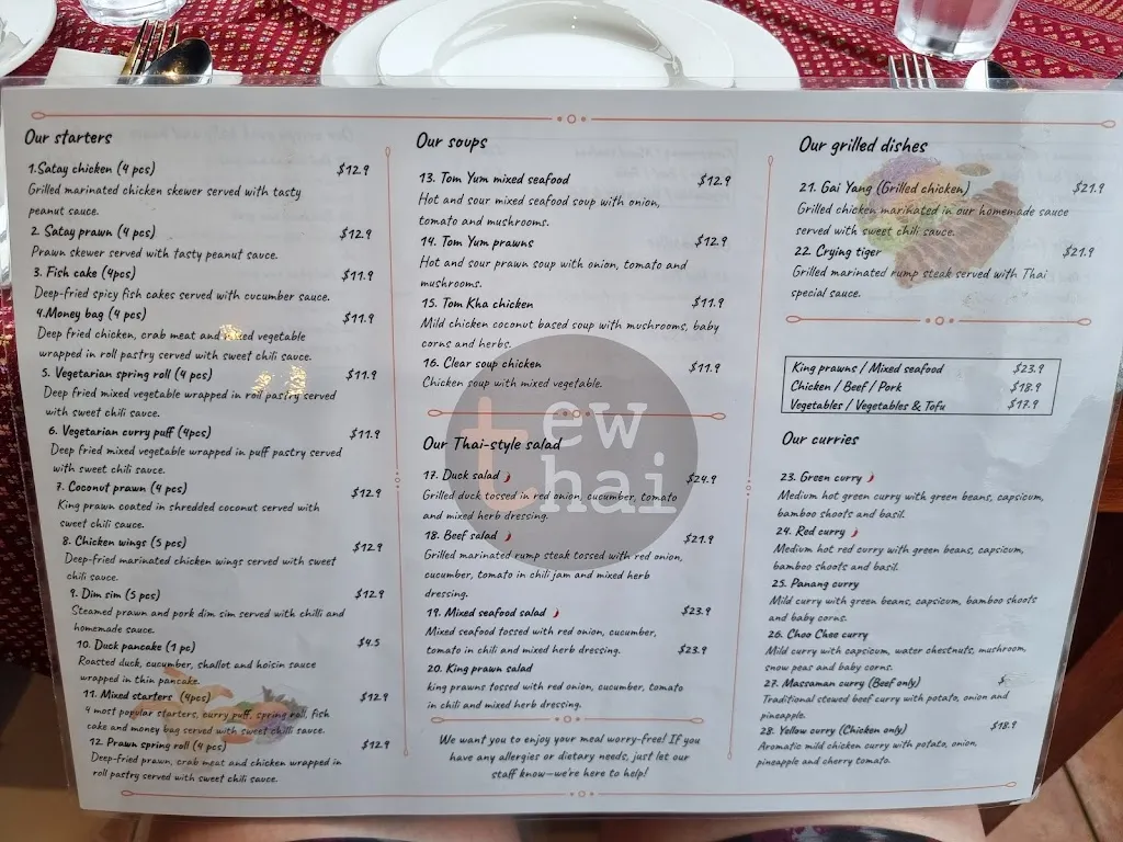 Menu_Tew Thai Always Authentic_Latham_image_old_3
