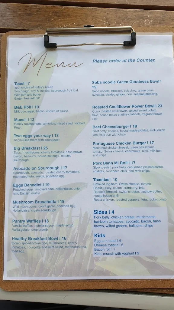 Bayside Pantry_Shell Cove_menu_bild_1