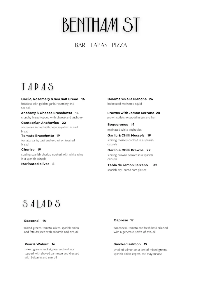 Menu_Bentham St Bar Tapas Pizza_Barton_image_old_2
