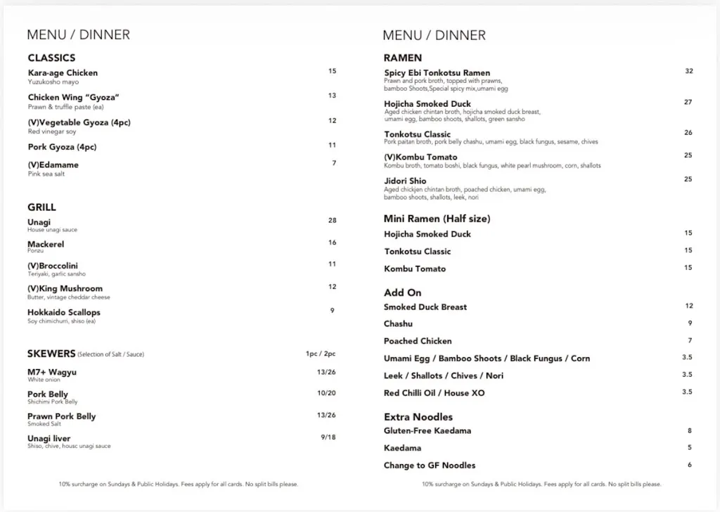 Sekka Dining_St Leonards_menu_bild_1