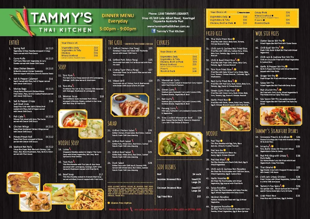 Tammy's Thai Kitchen restaurant in Tatton
