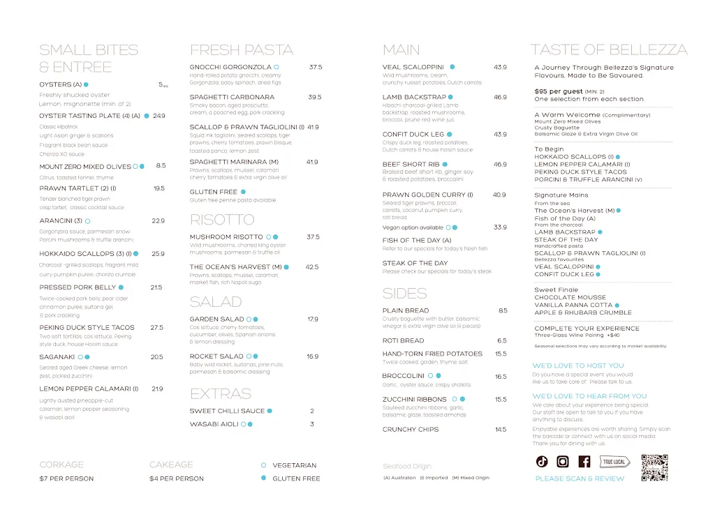 Menu_Bellezza Restaurant_Monash_image_old_1