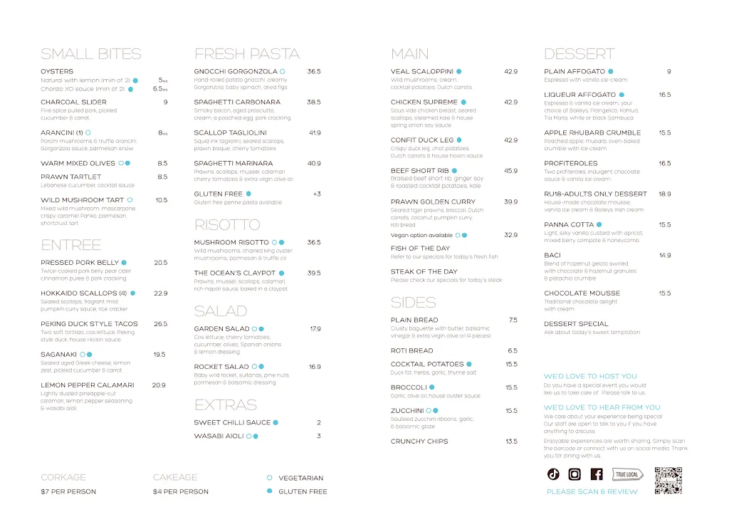 Menu_Bellezza Restaurant_Monash_image_old_3