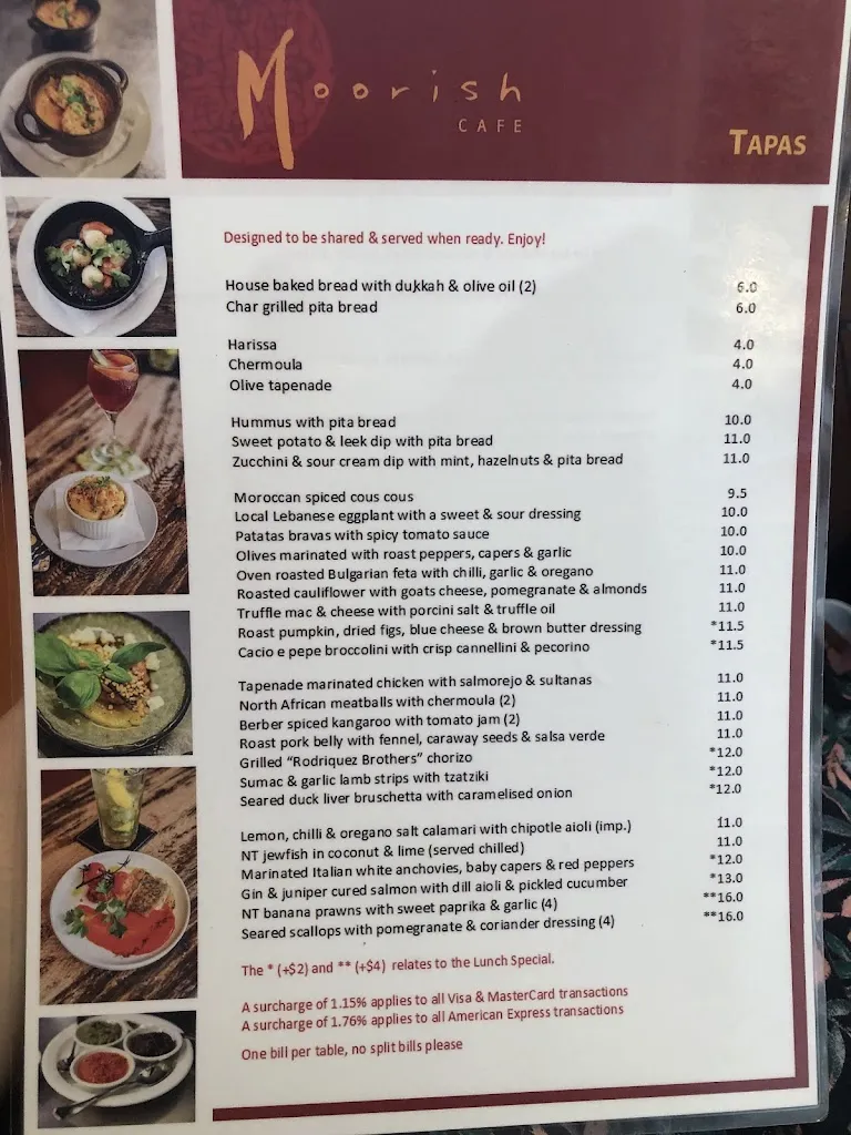 Menu_Moorish Cafe_Darwin_image_old_2