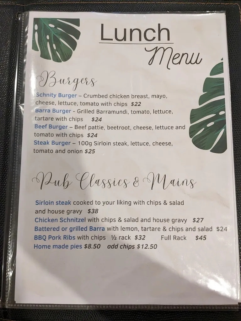Menu_Bamaga Tavern_Bamaga_image_old_2