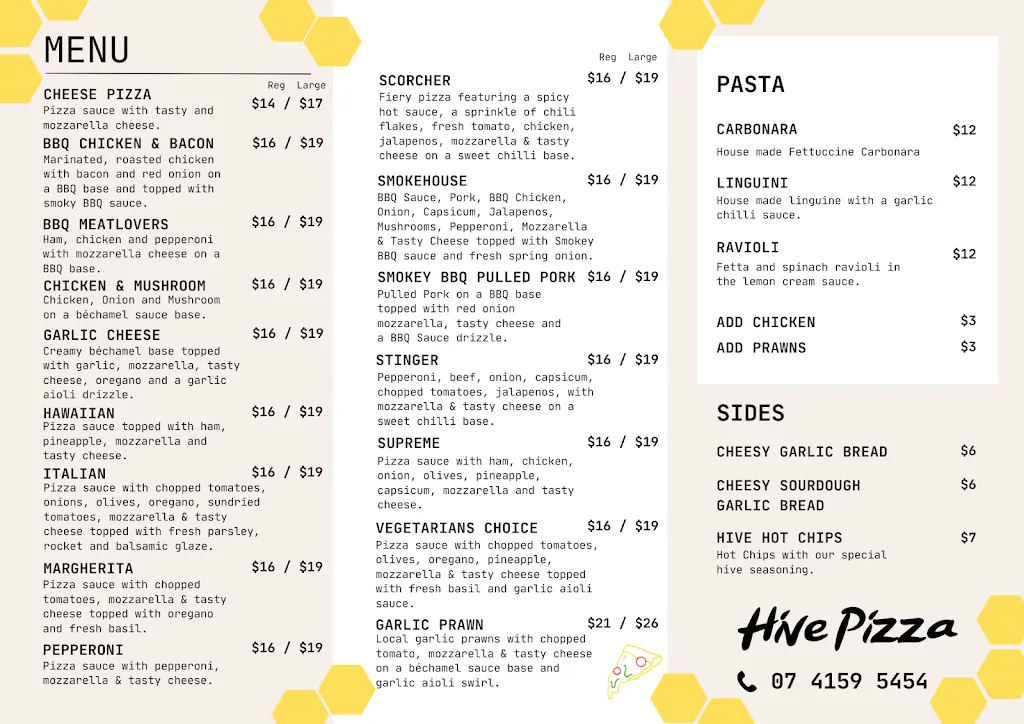Hive Pizza restaurant in Burnett Heads