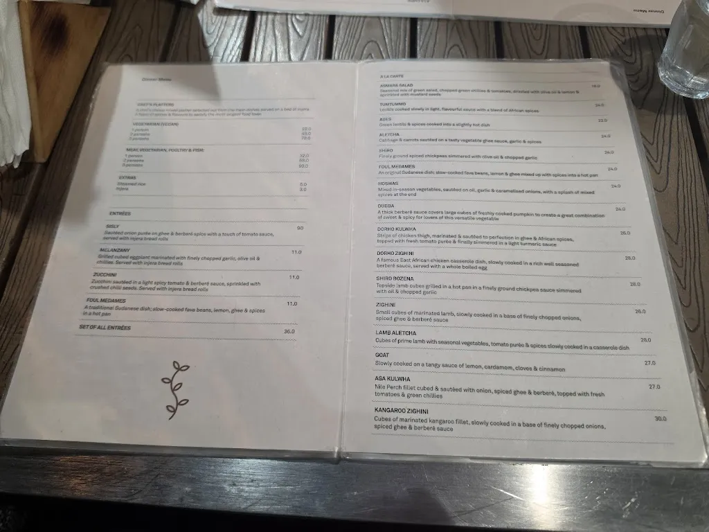 Menu_The Abyssinian Restaurant_Monash_image_old_2