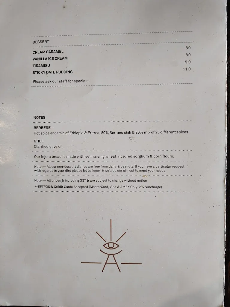 Menu_The Abyssinian Restaurant_Monash_image_old_3