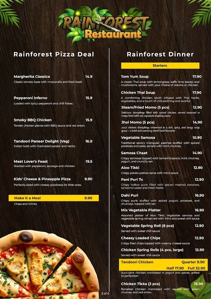 Menu_Rainforest Restaurant_Palmerston_image_old_2