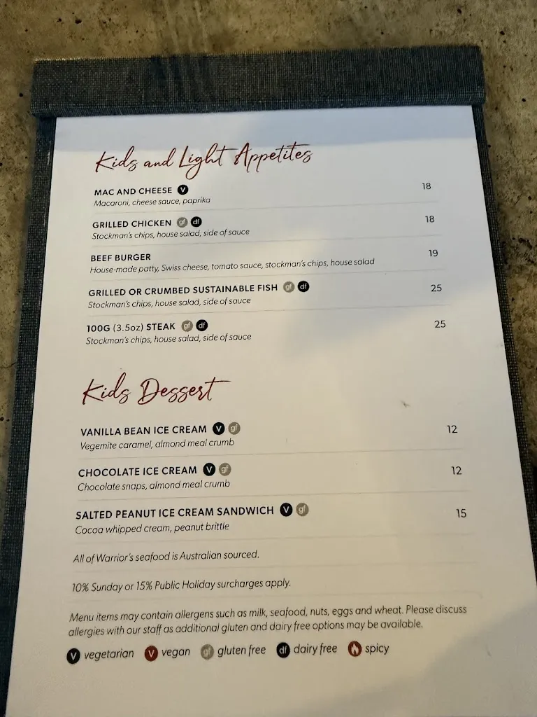Warrior Restaurant & Bar restaurant in Landsborough