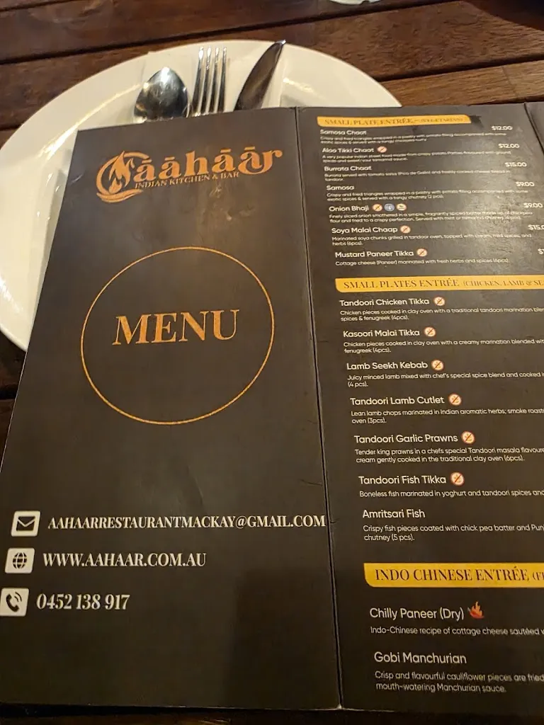 Menu_aahaar - Indian Kitchen & Bar_Mackay_image_old_3