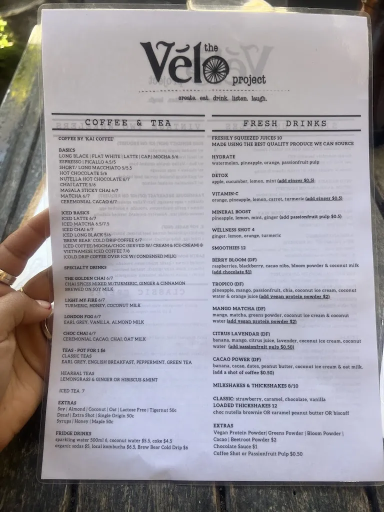 The Velo Project restaurant in Mooloolaba