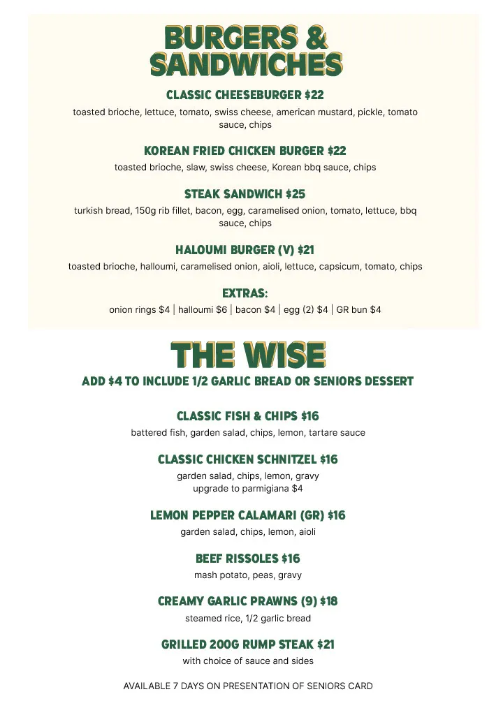 Menu_Centenary Tavern_Riverhills_image_old_1