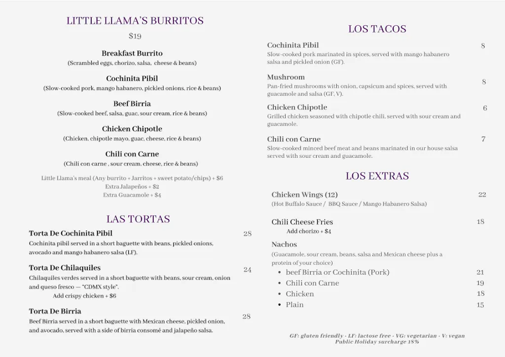 Menu_The Hungry Llama_Birkenhead_image_old_1