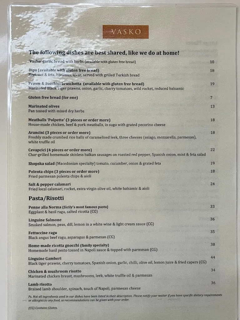 Vasko Restaurant Functions_Manningham_menu_image_2