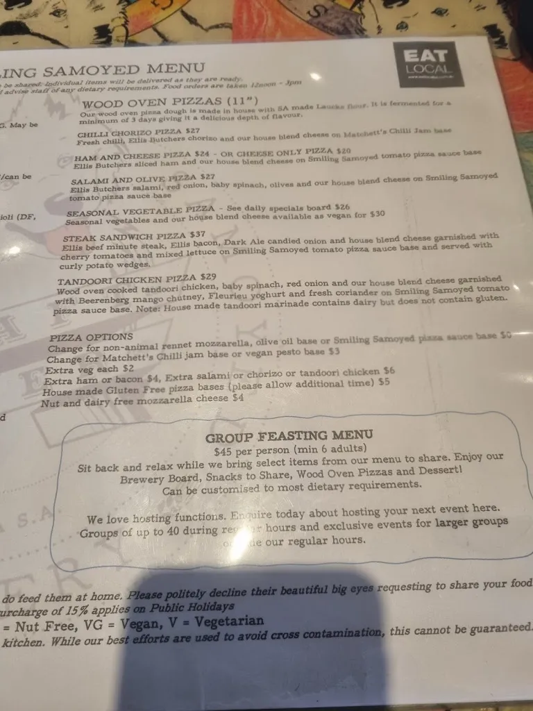 Menu_Smiling Samoyed Brewery_Mount Compass_image_old_2