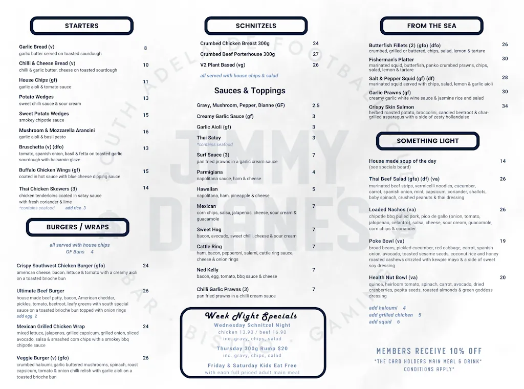 Jimmy Deane's Bar, Bistro & Gaming restaurant in Noarlunga Downs