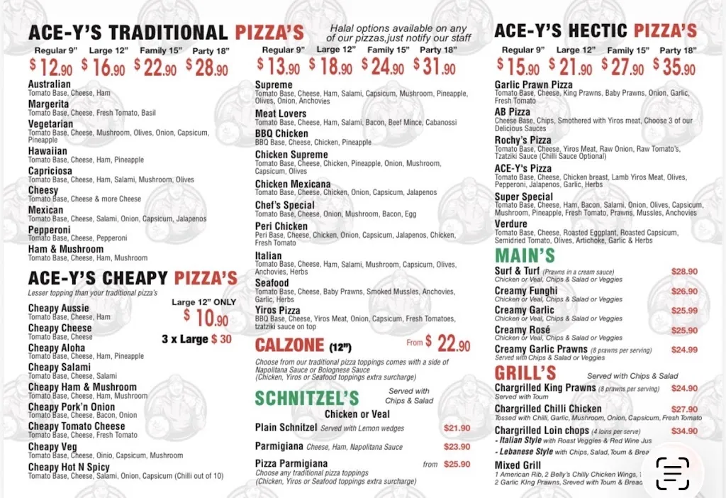 Ace Side Pizza's_Wynn Vale_menu_immagine_2
