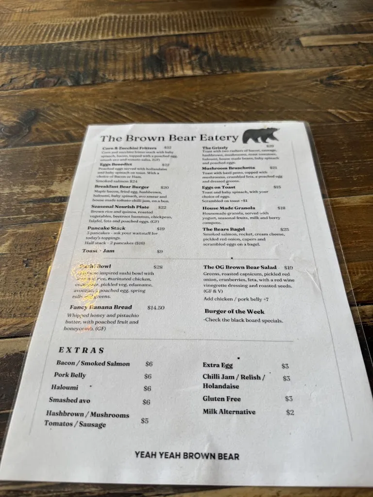 Menu_Brown Bear Eatery_East Devonport_image_old_3
