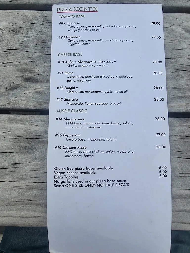 Zero81 Napoli Ristorante and Pizzeria restaurant in Kingston Beach