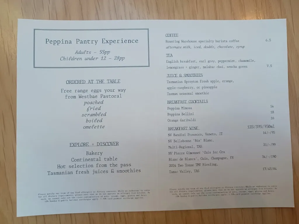 Menu_Restaurant Maria_Sandy Bay_image_old_1