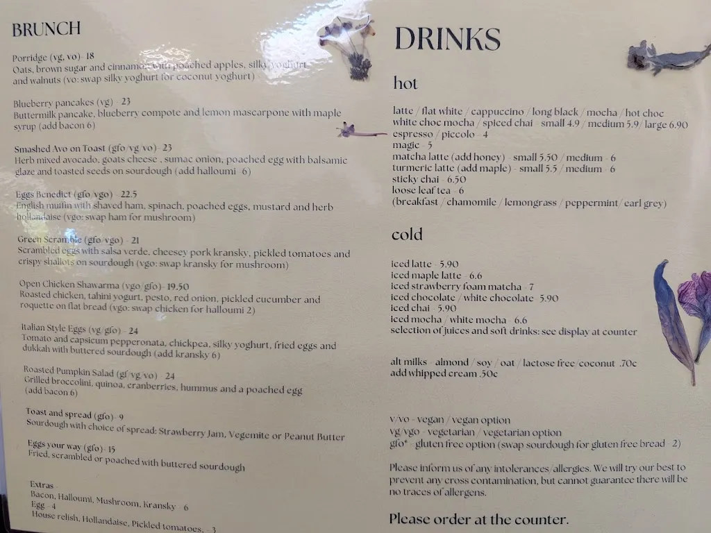 Menu_The Cabin_St Helens_image_old_1