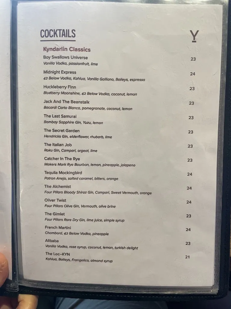 Menu_The Kyn_Anglesea_image_old_3