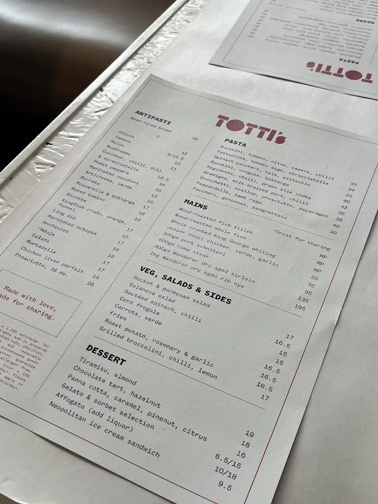 Menu_Totti's Lorne_Anglesea_image_old_3