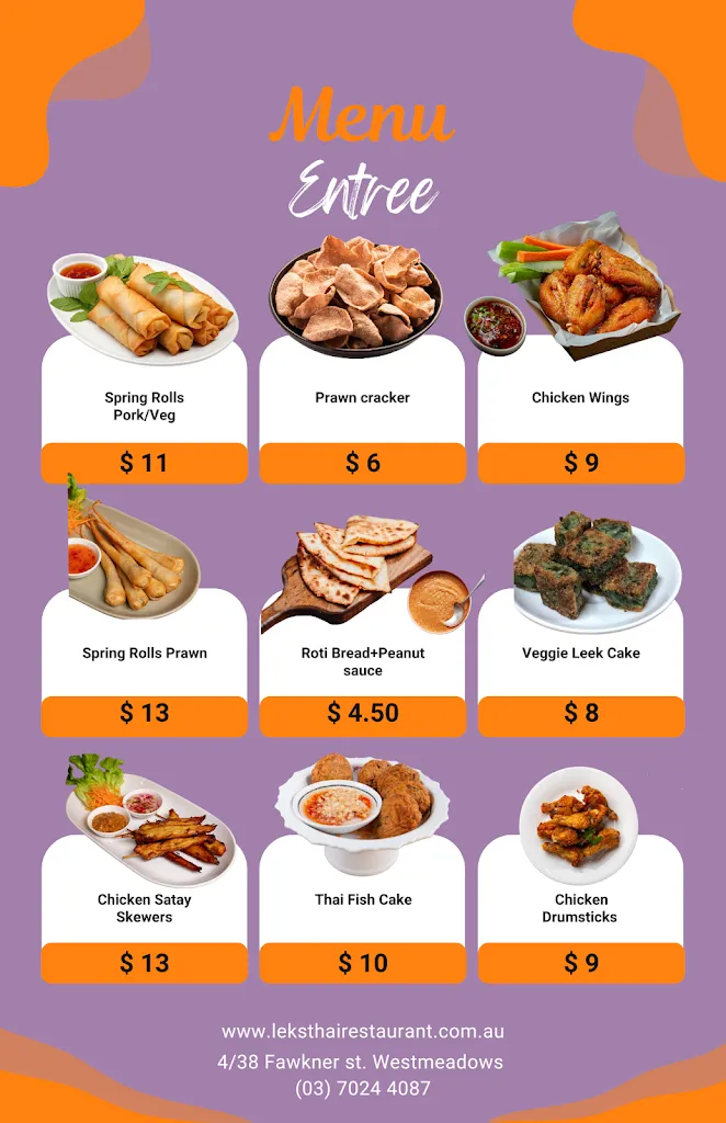 Leks Thai Restaurant restaurant in Attwood
