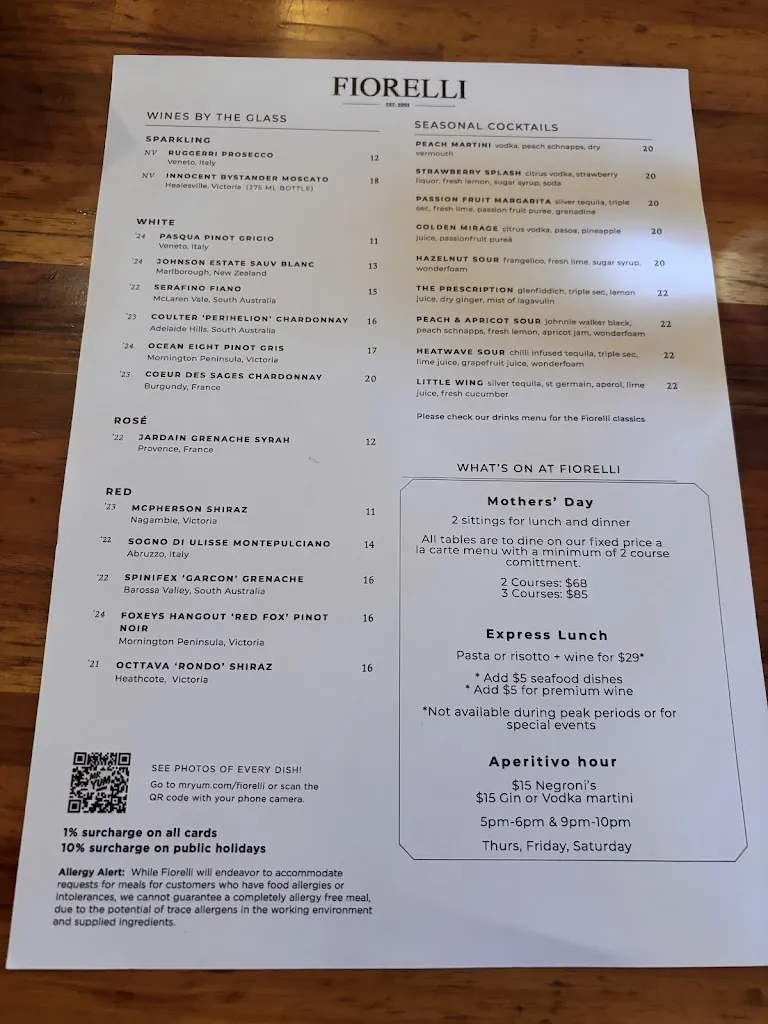 Menu_Fiorelli Restaurant_Balwyn_image_old_2