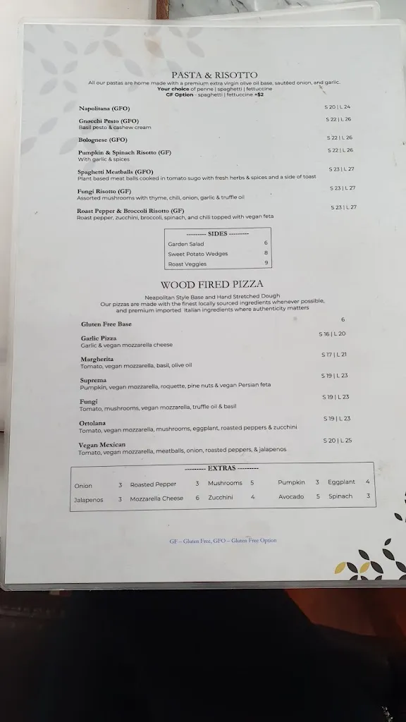Menu_Ora D'oro_Croydon North_image_old_1