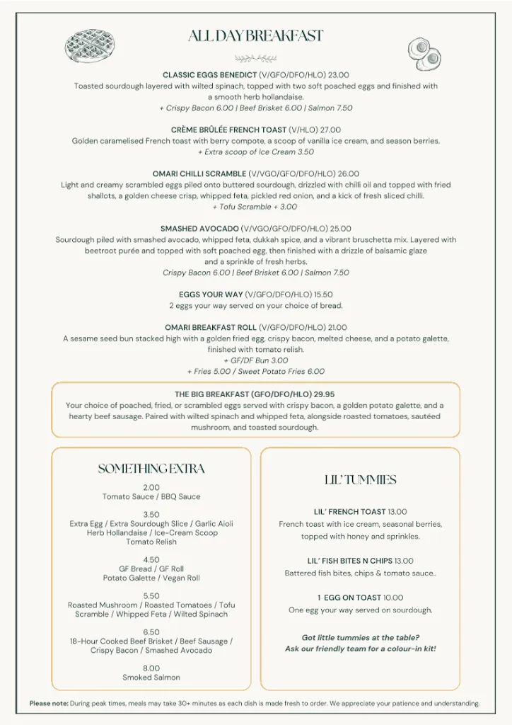 Menu_Omari Bendigo_North Bendigo_image_old_2