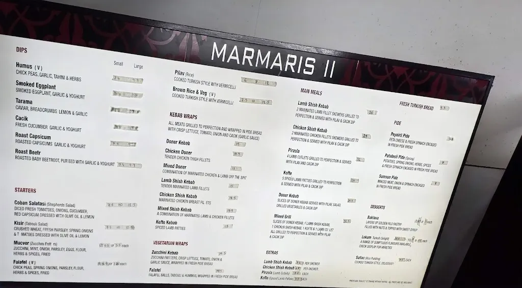 Marmaris II restaurant in Oakleigh East